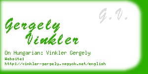 gergely vinkler business card